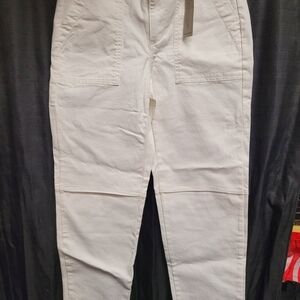 Banana Republic Women's Cream Straight Leg Jeans